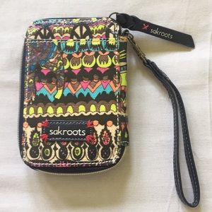 Sakroots Wristlet with Cell Phone Pocket